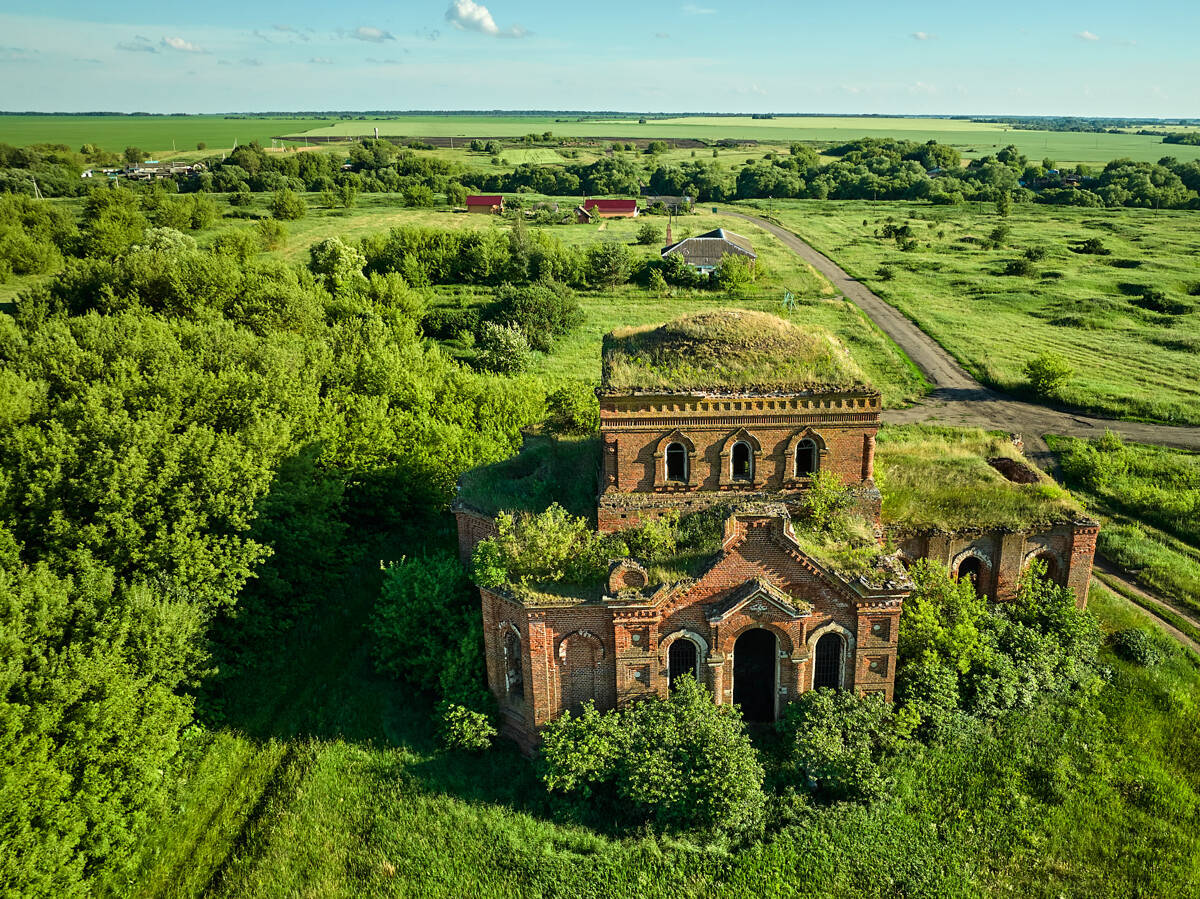 Церковь Троицы Живоначальной, Красное Знамя (Александро-Невский район, Рязанская область). фасады