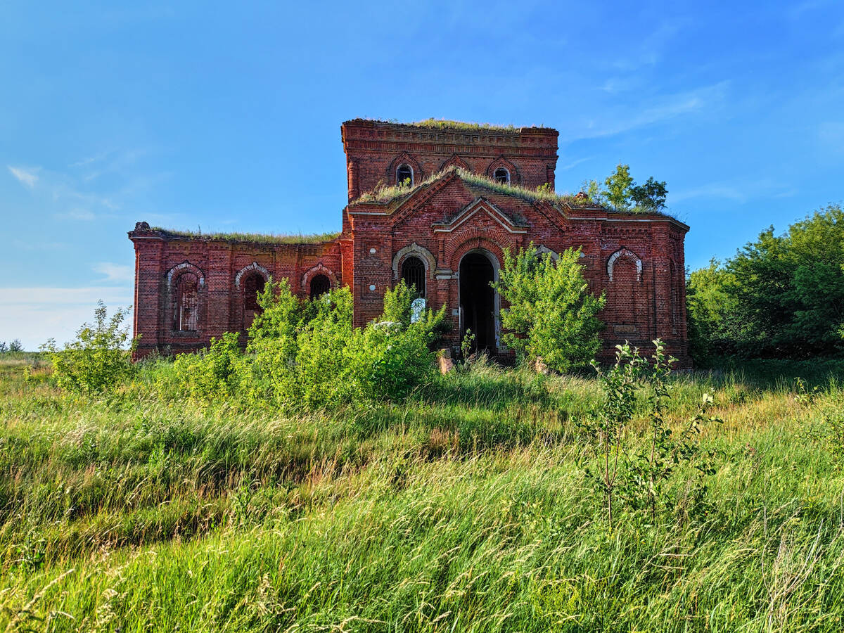 Церковь Троицы Живоначальной, Красное Знамя (Александро-Невский район, Рязанская область). фасады