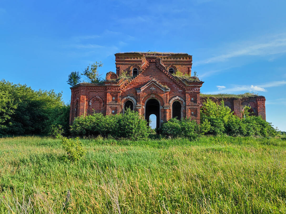 Церковь Троицы Живоначальной, Красное Знамя (Александро-Невский район, Рязанская область). фасады