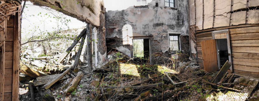 Церковь Покрова Пресвятой Богородицы, Лався (Касимовский район и г. Касимов, Рязанская область). интерьер и убранство, Панорама интерьера, вид на север
