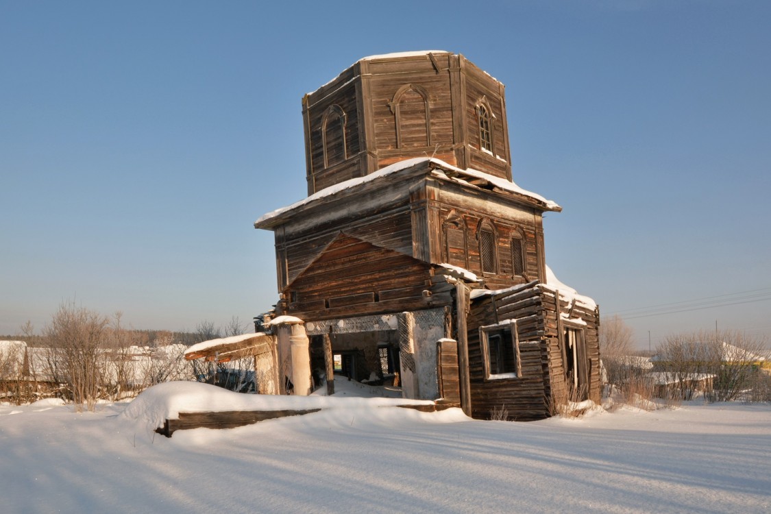Церковь Покрова Пресвятой Богородицы, Лався (Касимовский район и г. Касимов, Рязанская область). фасады, Вид с юго-запада