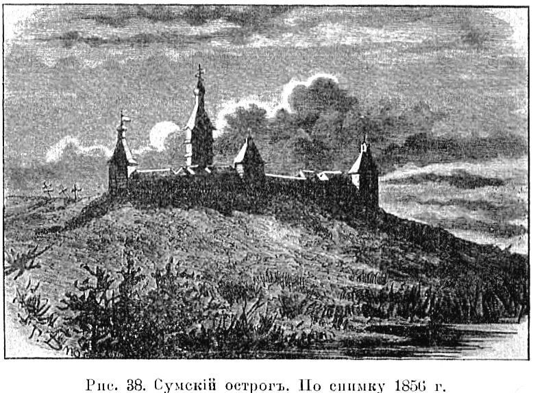 Храмовый комплекс. Церкви Успения Пресвятой Богородицы и Николая Чудотворца, Сумский Посад (Беломорский район, Республика Карелия). графика, Известия ИАК 1911 http://www.library.chersonesos.org/showsection.php?section_code=2