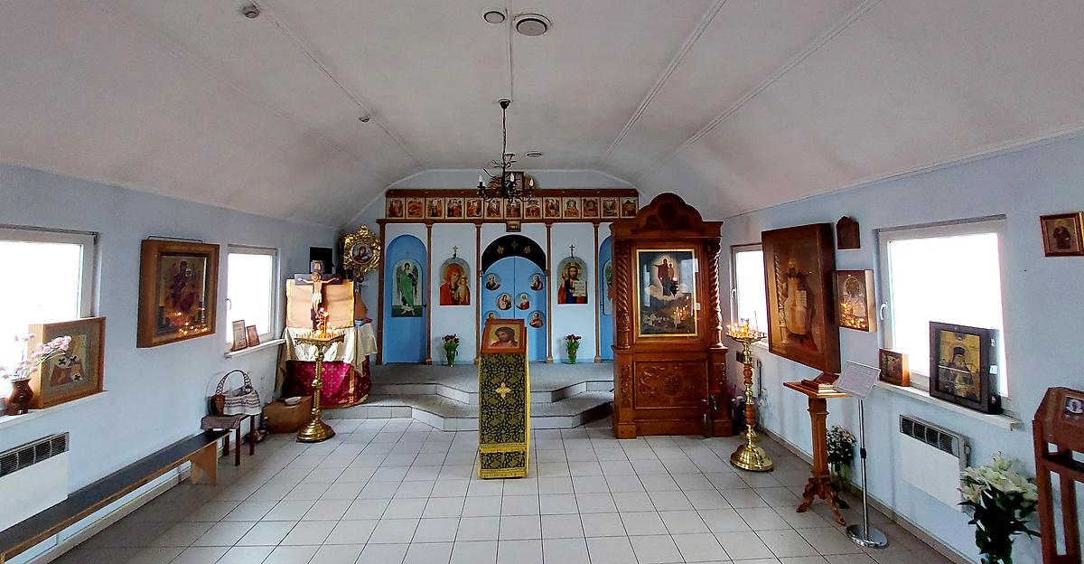 интерьер и убранство. Церковь Августовской иконы Божией Матери, Бугры (Всеволожский район, Ленинградская область)