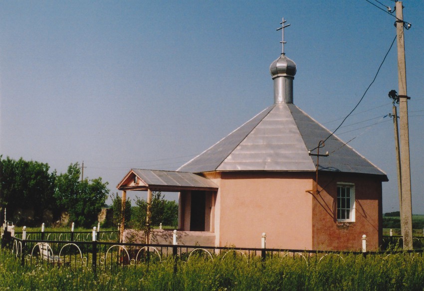 Часовня Тихвинской иконы Божией Матери, Серебрянь (Михайловский район, Рязанская область). общий вид в ландшафте