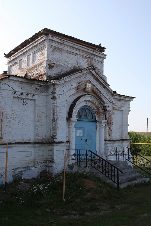 Нижняя Санарка. Церковь Николая Чудотворца. фасады, Западный фасад