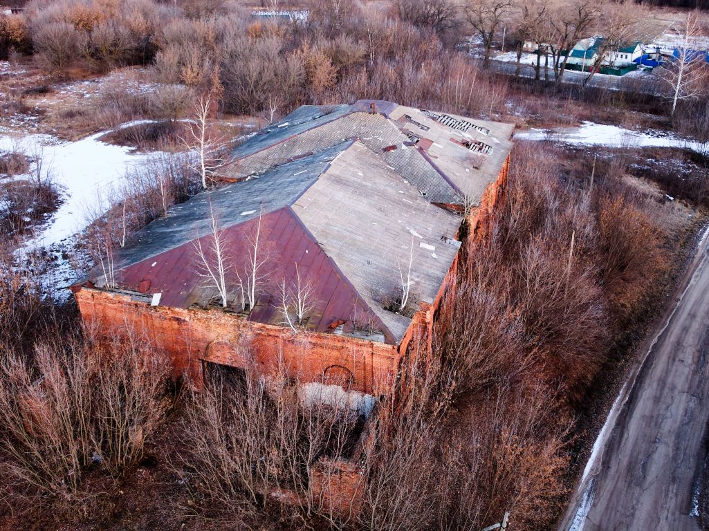 Подвислово. Церковь Иоанна Богослова. общий вид в ландшафте