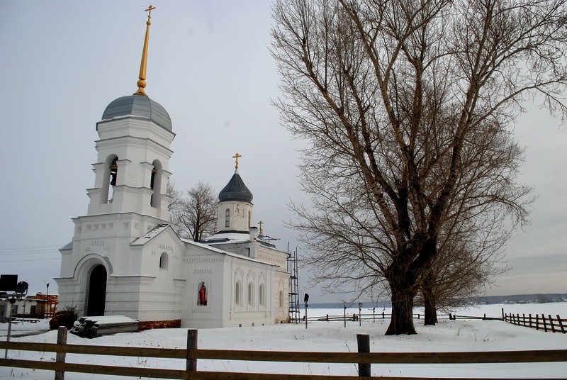 Церковь Петра и Павла, Чингис (Чингиссы) (Ордынский район, Новосибирская область). общий вид в ландшафте