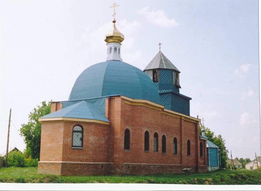 Церковь Феодотьевской иконы Божией Матери, Федотьево (Спасский район, Рязанская область). общий вид в ландшафте