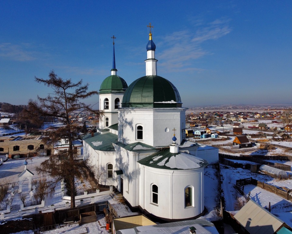 Церковь Троицы Живоначальной, Куда (Иркутский район, Иркутская область). фасады, Вид с ЮВ
