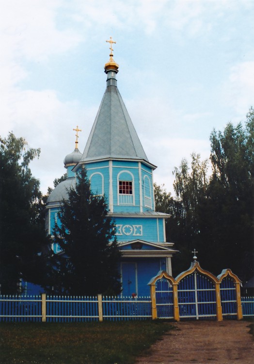 Церковь Сергия Радoнежскoгo, Эммануиловка (Шацкий район, Рязанская область). общий вид в ландшафте
