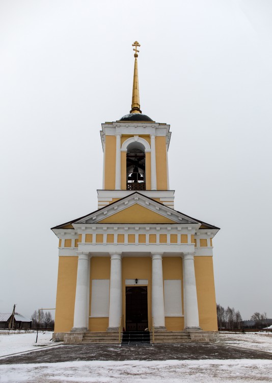 Покровский женский монастырь. Церковь Богоявления Господня, Шаморга (Шацкий район, Рязанская область). фасады