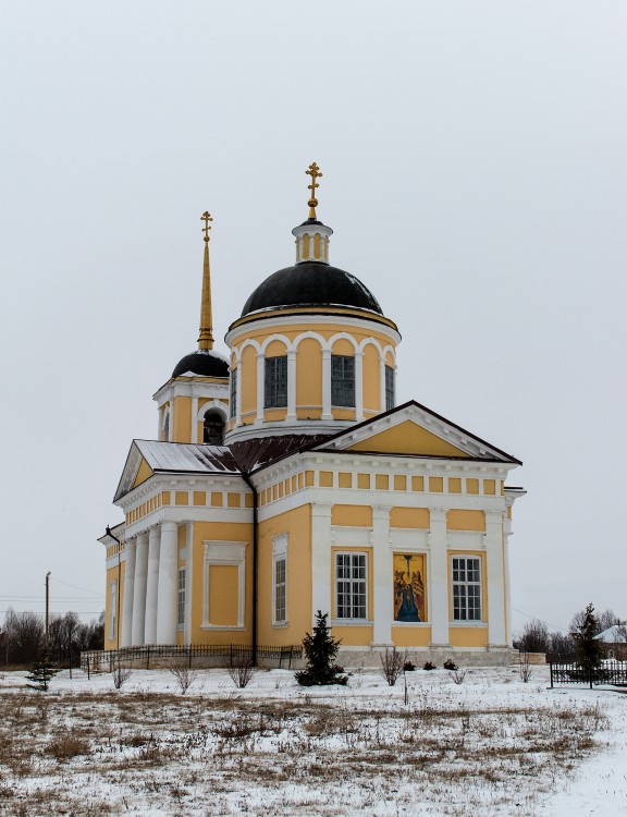 Шаморга. Покровский женский монастырь. Церковь Богоявления Господня. фасады