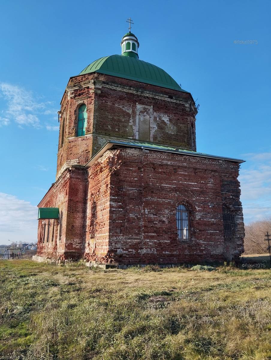 фасады. Церковь Троицы Живоначальной, Троицкое (Лев-Толстовский район, Липецкая область)