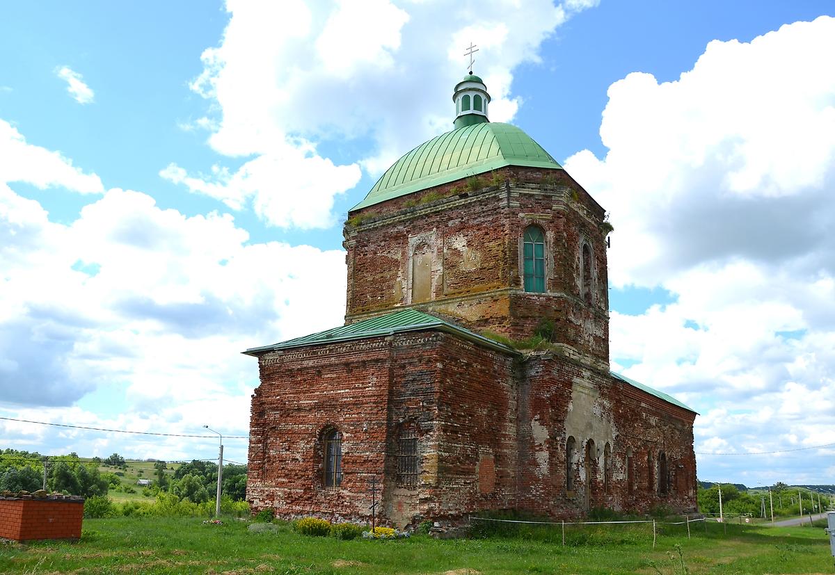 фасады. Церковь Троицы Живоначальной, Троицкое (Лев-Толстовский район, Липецкая область)