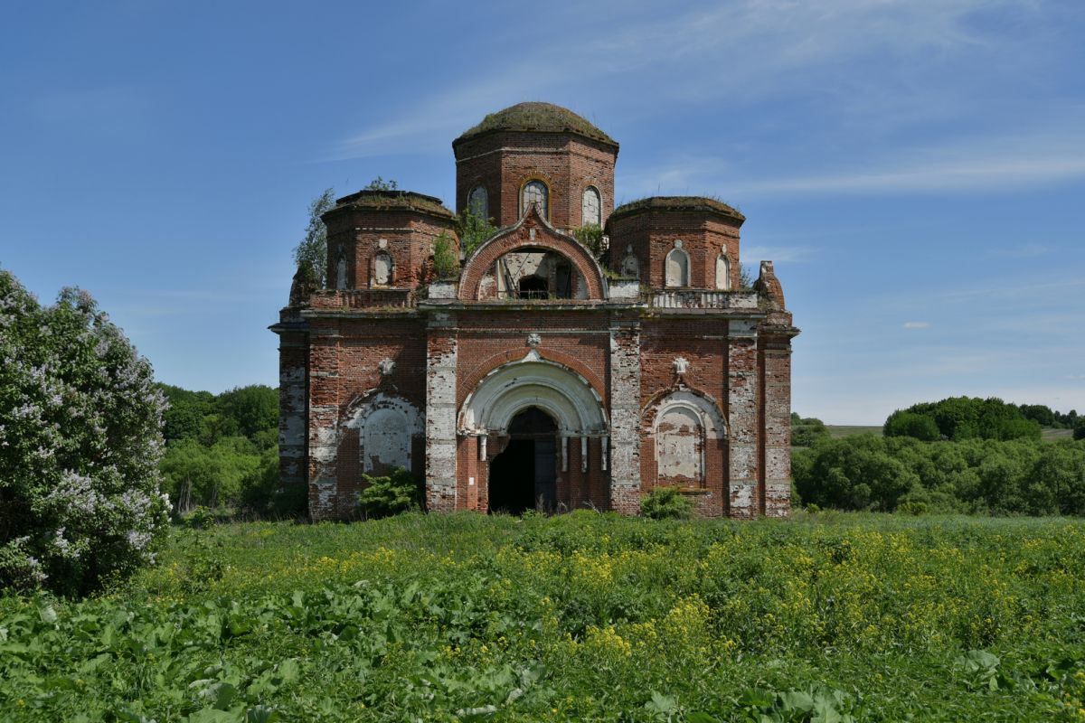 Церковь Троицы Живоначальной, Щепотьево (Белинский район, Пензенская область). фасады, Вид с запада