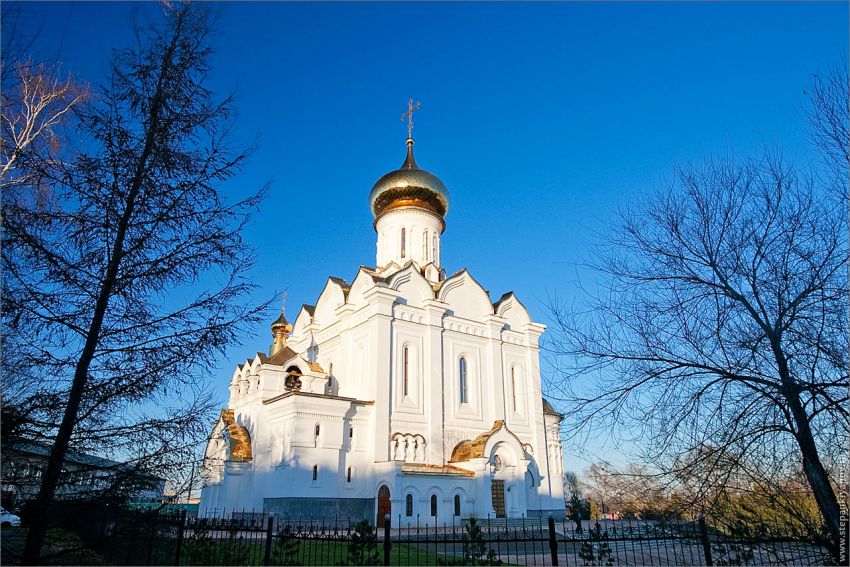 Хабаровск. Церковь Елисаветы Феодоровны. общий вид в ландшафте