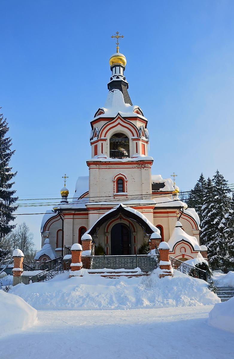 фасады. Церковь Серафима Саровского, Голицыно (Одинцовский городской округ и ЗАТО Власиха, Краснознаменск, Московская область)