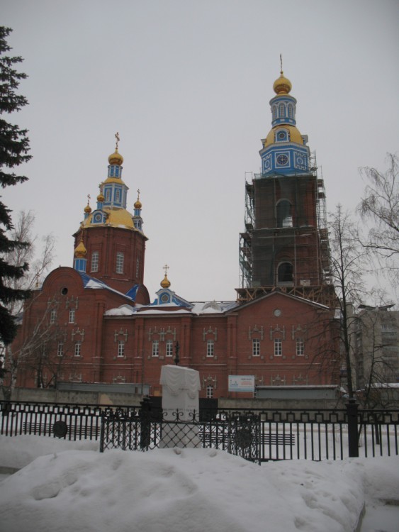 Кафедральный собор Вознесения Господня (новый), Ульяновск (Ульяновск, город, Ульяновская область). дополнительная информация, На переднем плане видна могила отца В.И. Ленина.