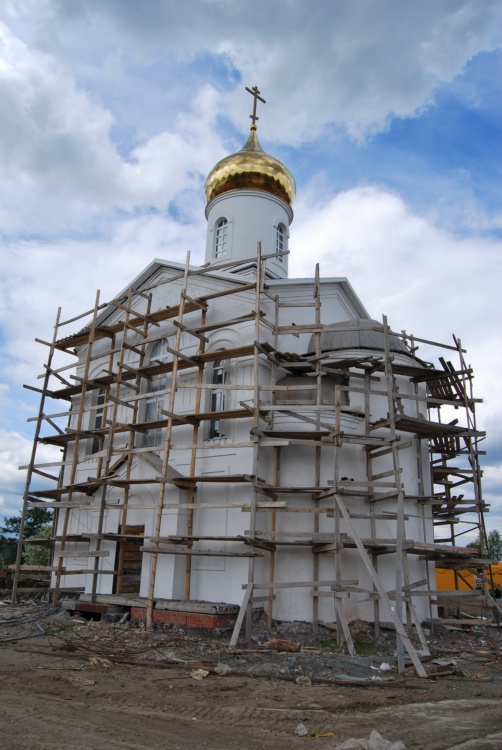 Церковь Владимира равноапостольного, Висим (Пригородный район (Горноуральский ГО), Свердловская область). общий вид в ландшафте