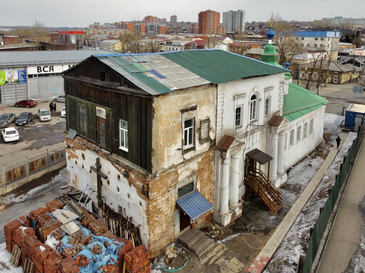 Церковь Покрова Пресвятой Богородицы, Иркутск (Иркутск, город, Иркутская область). фасады, Вид с ЮЗ