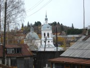 Церковь Преображения Господня, Вид на фоне Подчуршинского городища<br>, Первомайский, Слободской район, Кировская область