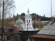 Церковь Спаса Преображения, Вид на фоне Подчуршинского городища<br>, Первомайский, Слободской район, Кировская область