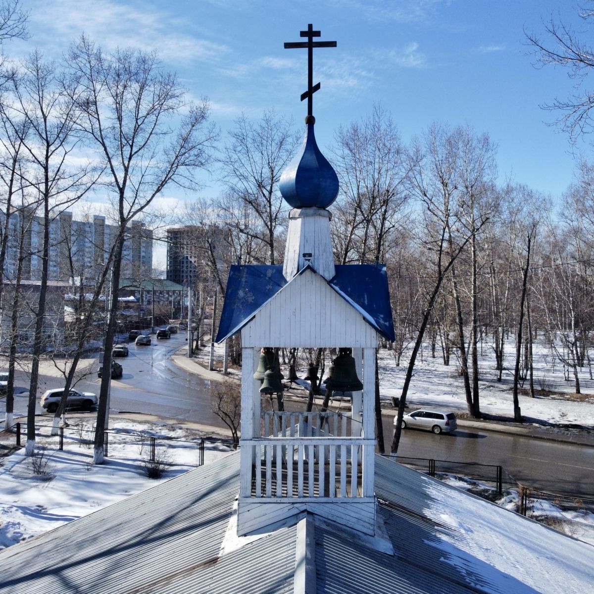 Иркутск. Церковь Александра Невского в Приморском. архитектурные детали, Колокольня