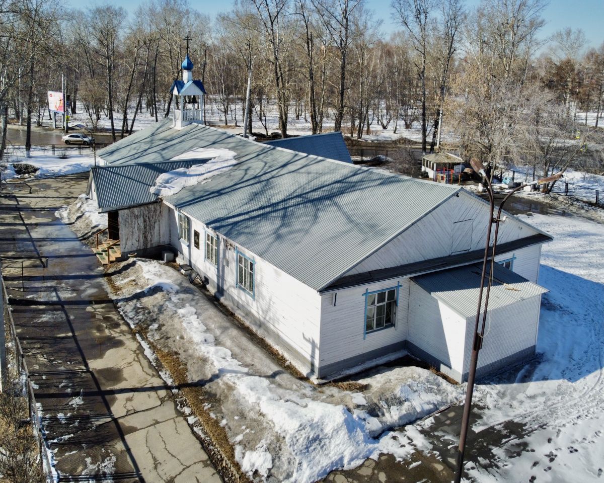 Иркутск. Церковь Александра Невского в Приморском. фасады, Вид с ЮВ