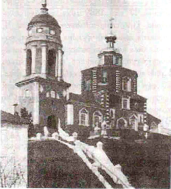 Норовка. Нижнеломовский Казанско-Богородицкий мужской монастырь. архивная фотография, Церковь Сергия Радонежского 1900—1917 год.Год постройки:1742. с сайта http://travelclubonline.ru/tematicheskie-ekskursii/pravoslavnaya-doroga-iz-penzy-k-sergiyu-radonezhskomu/nizhnelomovskiy-muzhskoy-monastyr-ch1/