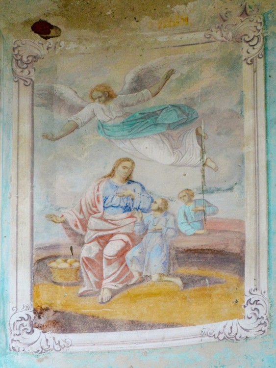 Церковь Смоленской иконы Божией Матери, Кочемли (Кашинский городской округ, Тверская область). интерьер и убранство, Сохранившаяся в основном объеме храмовая живопись 