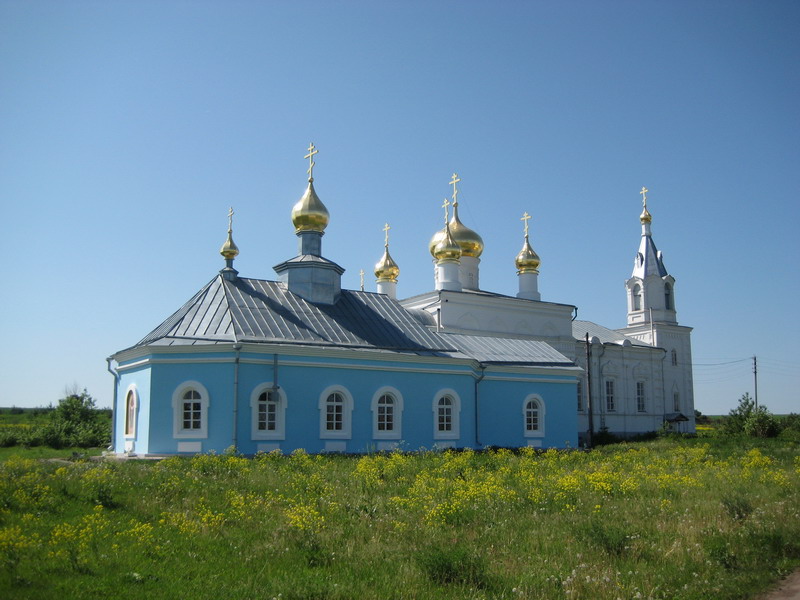 Архангельский скит, Ездаково, урочище (Арзамасский район и г. Арзамас, Нижегородская область). общий вид в ландшафте, Вид с юга