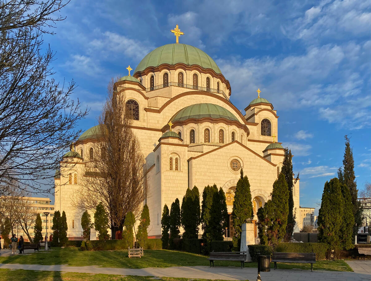 Собор Саввы Сербского, Белград (Белград, округ, Сербия). фасады, Вид с северо-запада