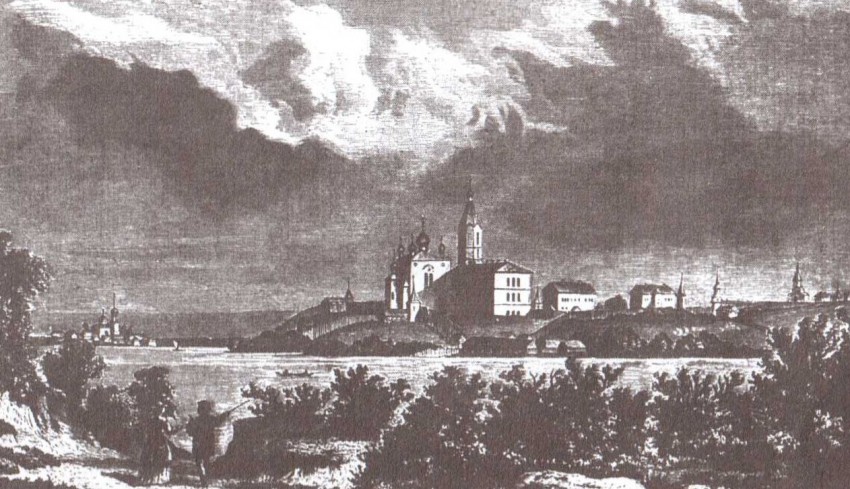 Короцкий Тихонов монастырь, Короцко (Валдайский район, Новгородская область). архивная фотография