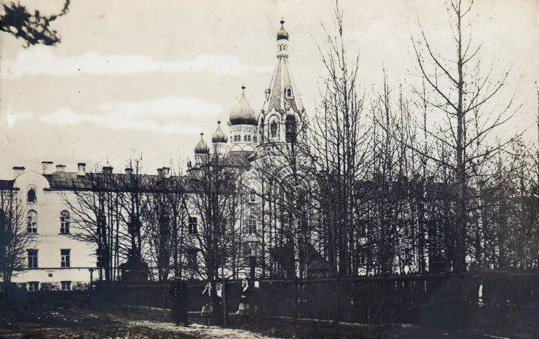 Короцкий Тихонов монастырь, Короцко (Валдайский район, Новгородская область). архивная фотография, Фото 1910-х гг.
