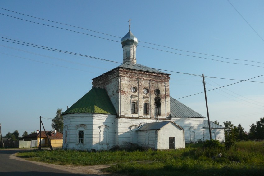 Вознесенье. Церковь Вознесения Господня. фасады, Церковь действующая. Вид с севера