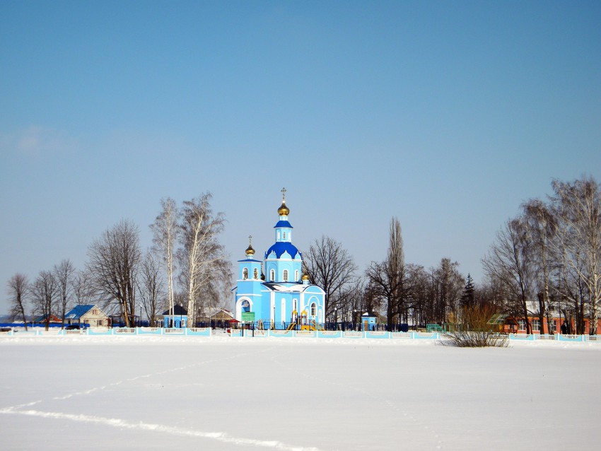 Церковь Покрова Пресвятой Богородицы, Сетище (Красненский район, Белгородская область). общий вид в ландшафте