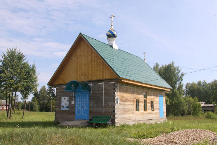 Церковь Тихвинской иконы Божией Матери, Людково (Мосальский район, Калужская область). фасады, Вид с юго-запада