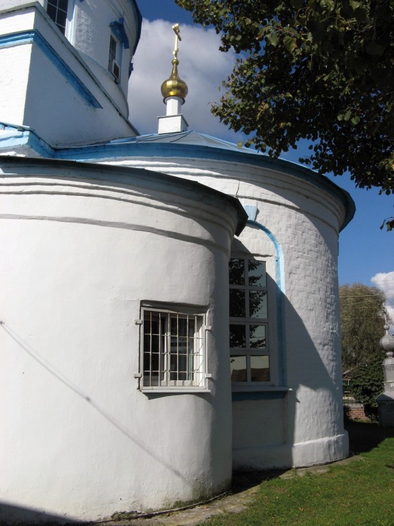 Церковь Казанской иконы Божией Матери, Ворсма (Павловский район, Нижегородская область). архитектурные детали, Апсидная часть храма 