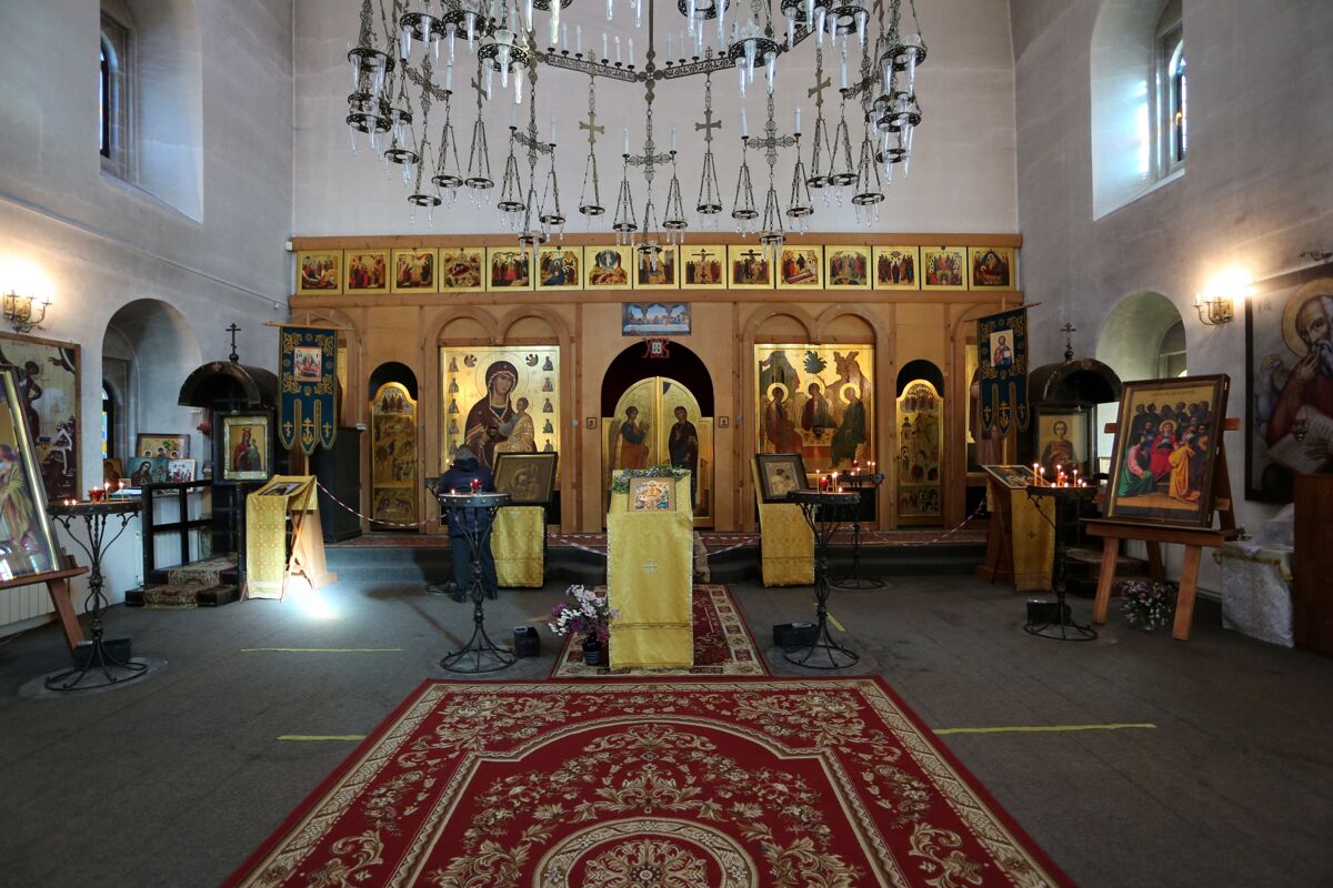 Островоезерский Троицкий монастырь. Собор Троицы Живоначальной (новый), Ворсма (Павловский район, Нижегородская область). интерьер и убранство