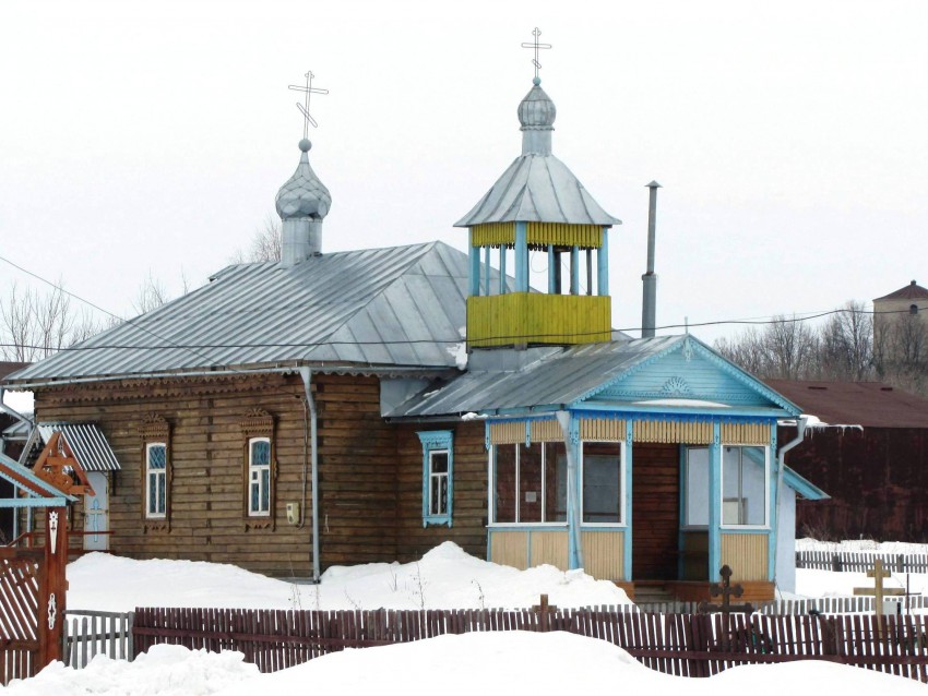 Церковь Казанской иконы Божией Матери, Кутуково (Спасский район, Рязанская область). фасады, вид с севера (церковь ориентирована алтарем почти на юг)