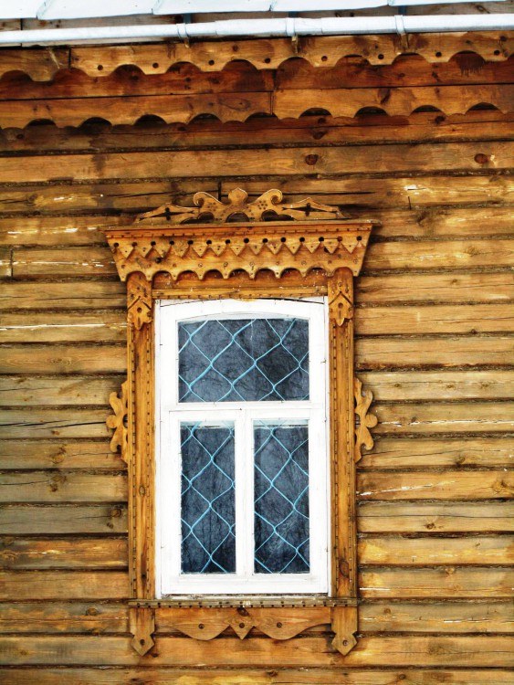 Кутуково. Церковь Казанской иконы Божией Матери. архитектурные детали, наличник, северный (восточный) фасад