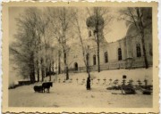 Церковь Успения Пресвятой Богородицы, Северный фасад. Фото 1942 г. с аукциона e-bay.de<br>, Домаши, Валдайский район, Новгородская область