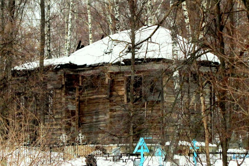 Телебукино. Церковь Покрова Пресвятой Богородицы. фасады, вид с востока, от Преображенской церкви