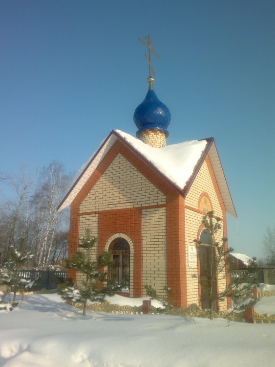 Часовня Николая Чудотворца, Усады (Лаишевский район, Республика Татарстан). общий вид в ландшафте