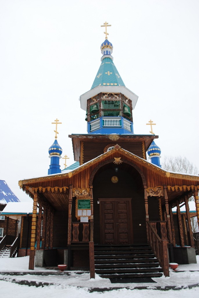 Иоанно-Кронштадтский женский монастырь. Церковь Иоанна Кронштадтского, Кислуха (Первомайский район, Алтайский край). фасады, Западный фасад
