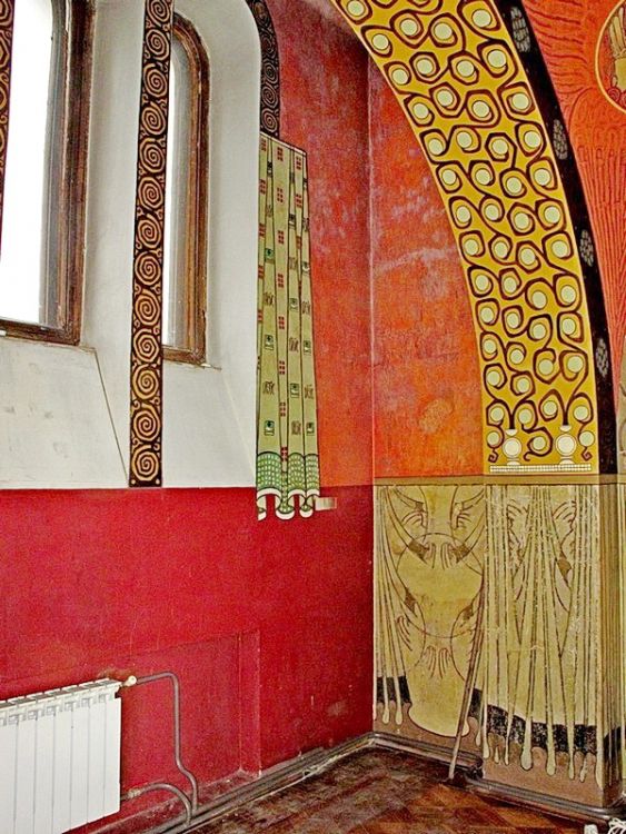 Неизвестная часовня в доме Рябушинского, Пресненский (Центральный административный округ (ЦАО), г. Москва). интерьер и убранство, Моленная в доме С.П. Рябушинского. Фрагмент алтаря моленной.