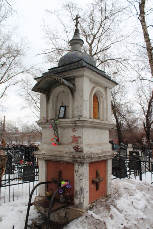 Часовня Боголюбской иконы Божией Матери на Калитниковском кладбище, Таганский (Центральный административный округ (ЦАО), г. Москва). фасады, Вид с юго-запада