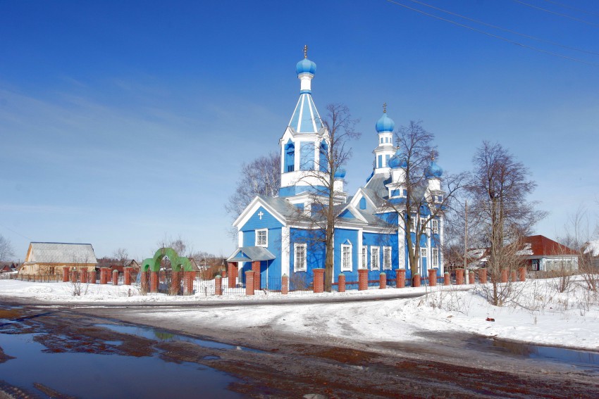 Церковь Преображения Господня, Гамово (Пермский район, Пермский край). общий вид в ландшафте