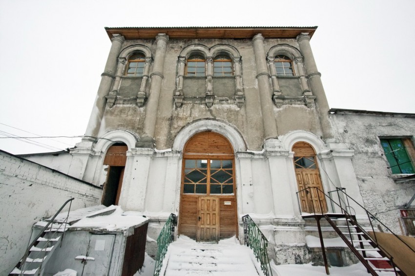 Барнаул. Казанско-Богородицкий монастырь. Собор Казанской иконы Божией Матери. общий вид в ландшафте, Сохранившаяся часть собора