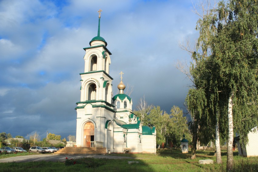 Новоживотинное. Церковь Михаила Архангела (новая). фасады, Вид с юго-запада